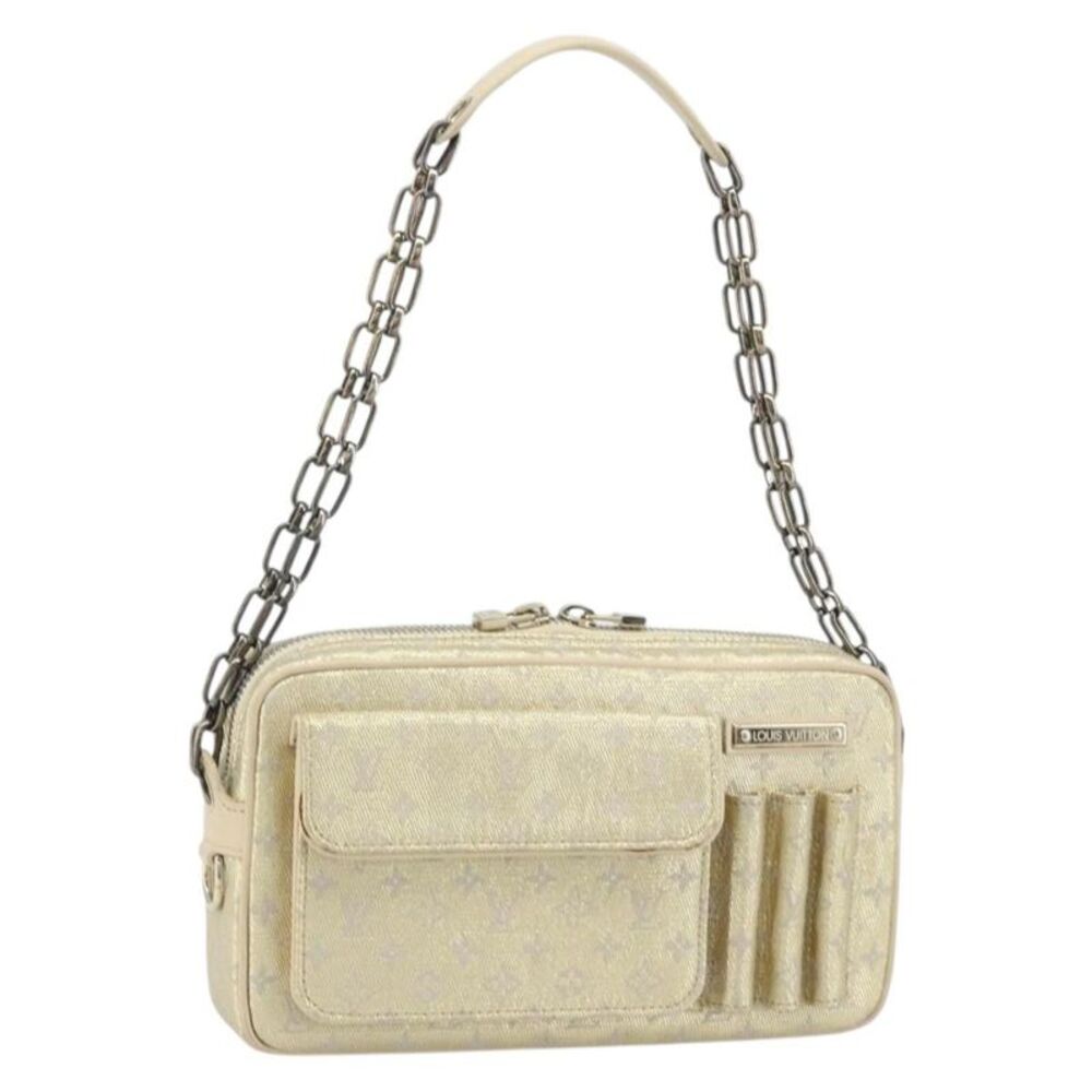 Louis Vuitton Mckenna Mini Lin Gold Canvas Shoulder Bag Bag